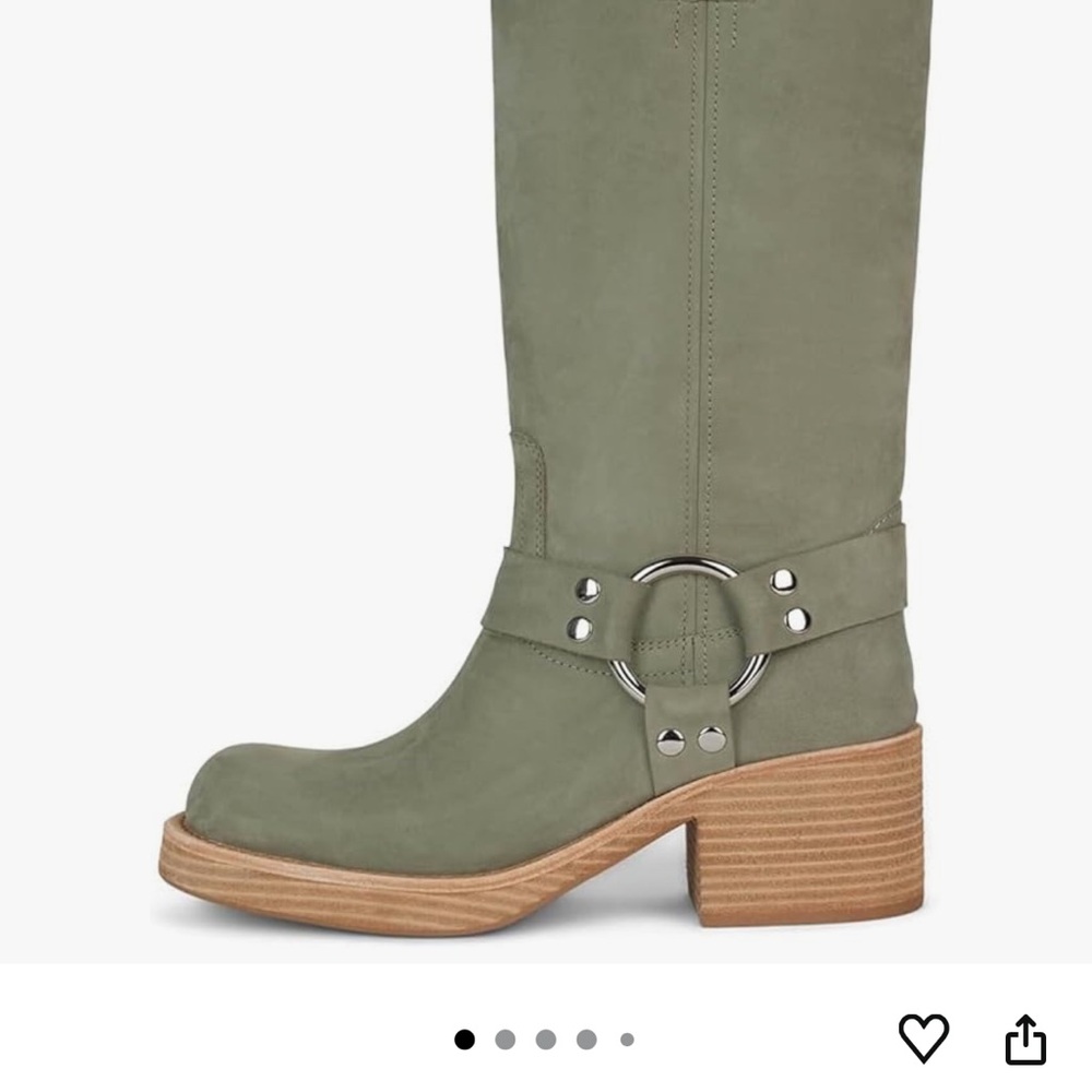 Green Knee-High Boots